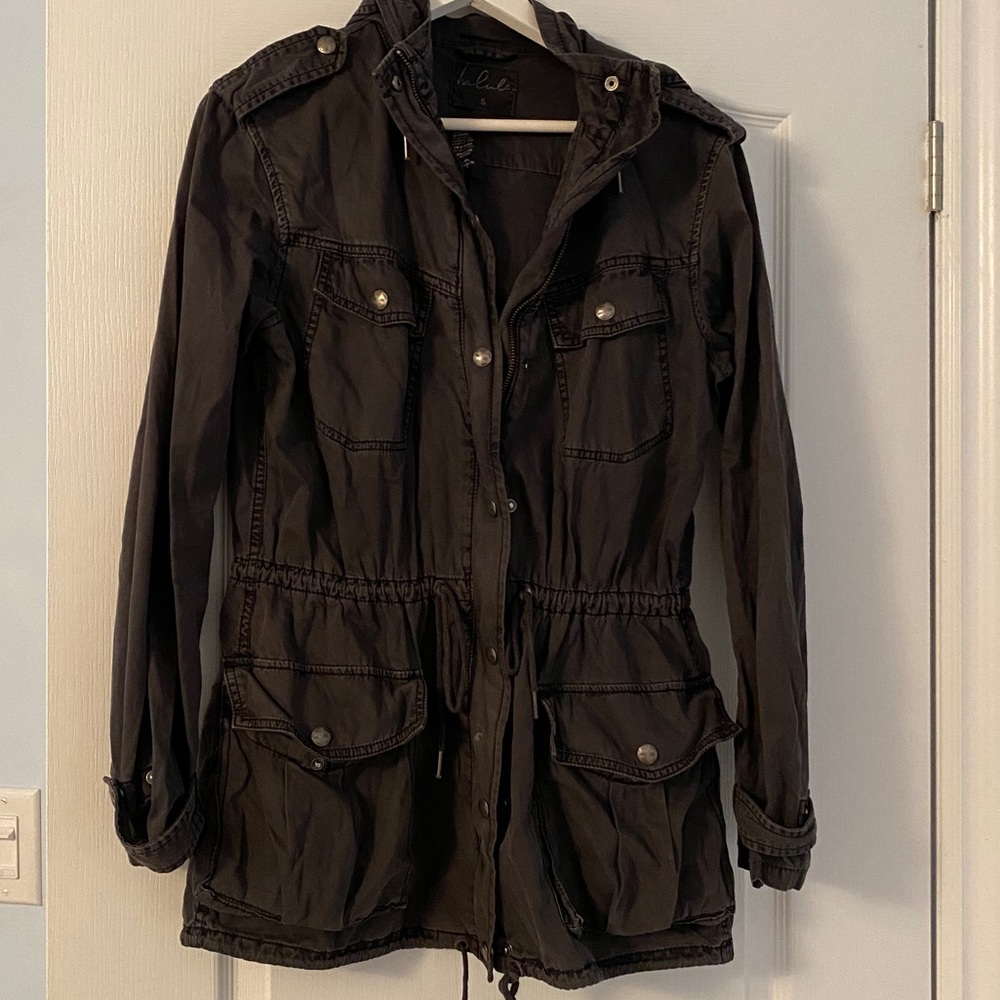Talula Olive Green Utility Anorak Jacket